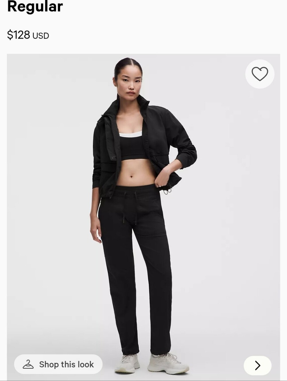 lululemon athletica Black Leggings with Logo Tag